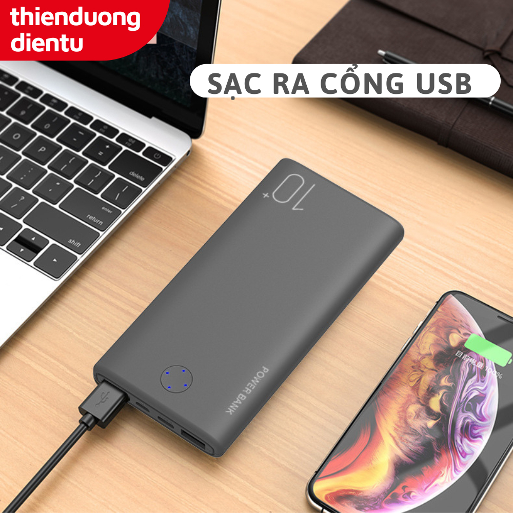 Pin Sạc Dự Phòng 10000mAh Beerus Sạc ra USB & sạc vào Micro/Type-C