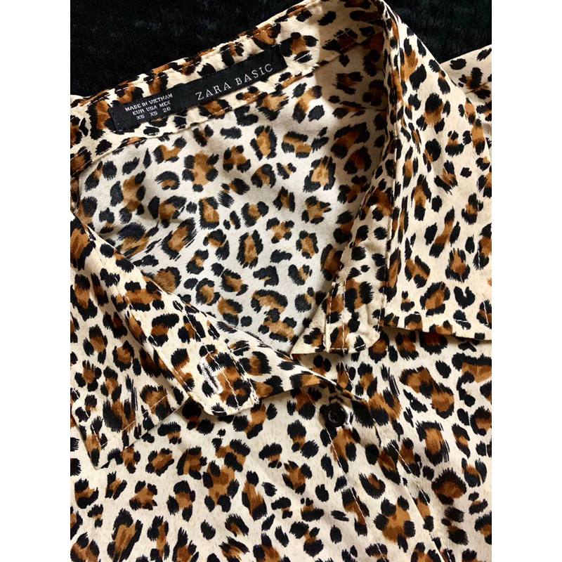 ✨Sơmi da beo ZR VNXK newtag chỉ 179k!