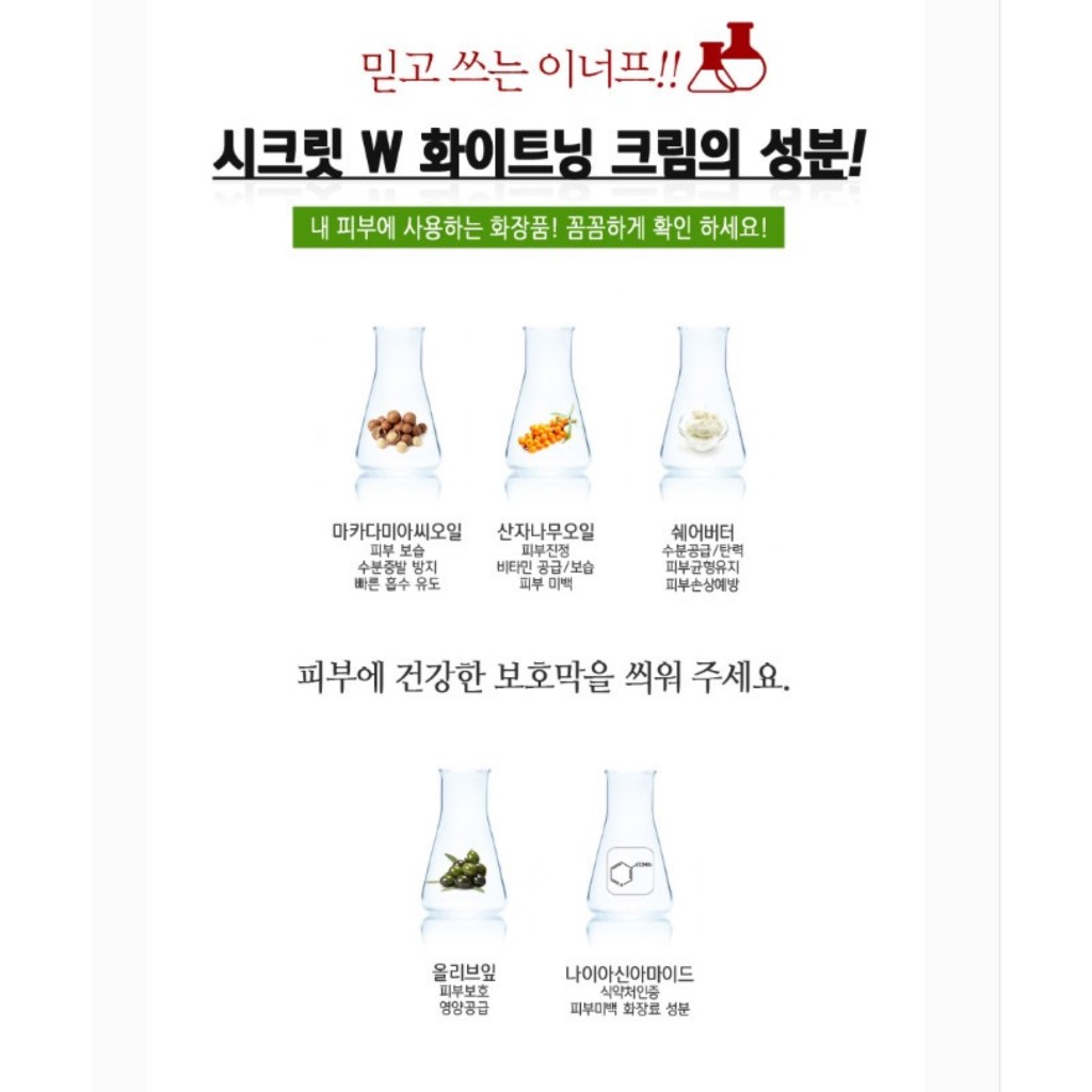 Kem dưỡng trắng da body khử thâm, chứa Vitamin C & Niacinamide Enough Secret W Whitening Cream 100g