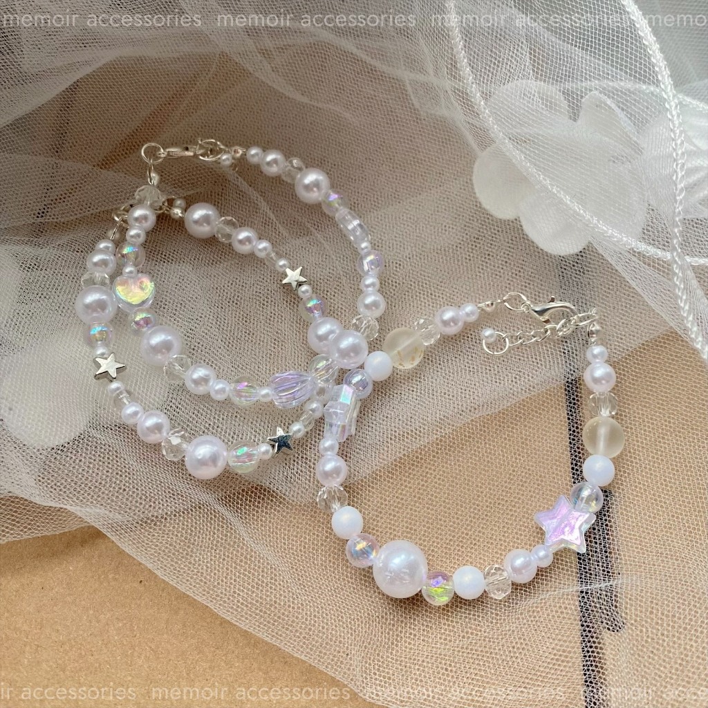 Minimal / Vòng tay tông trắng tối giản - Memoir Accessories