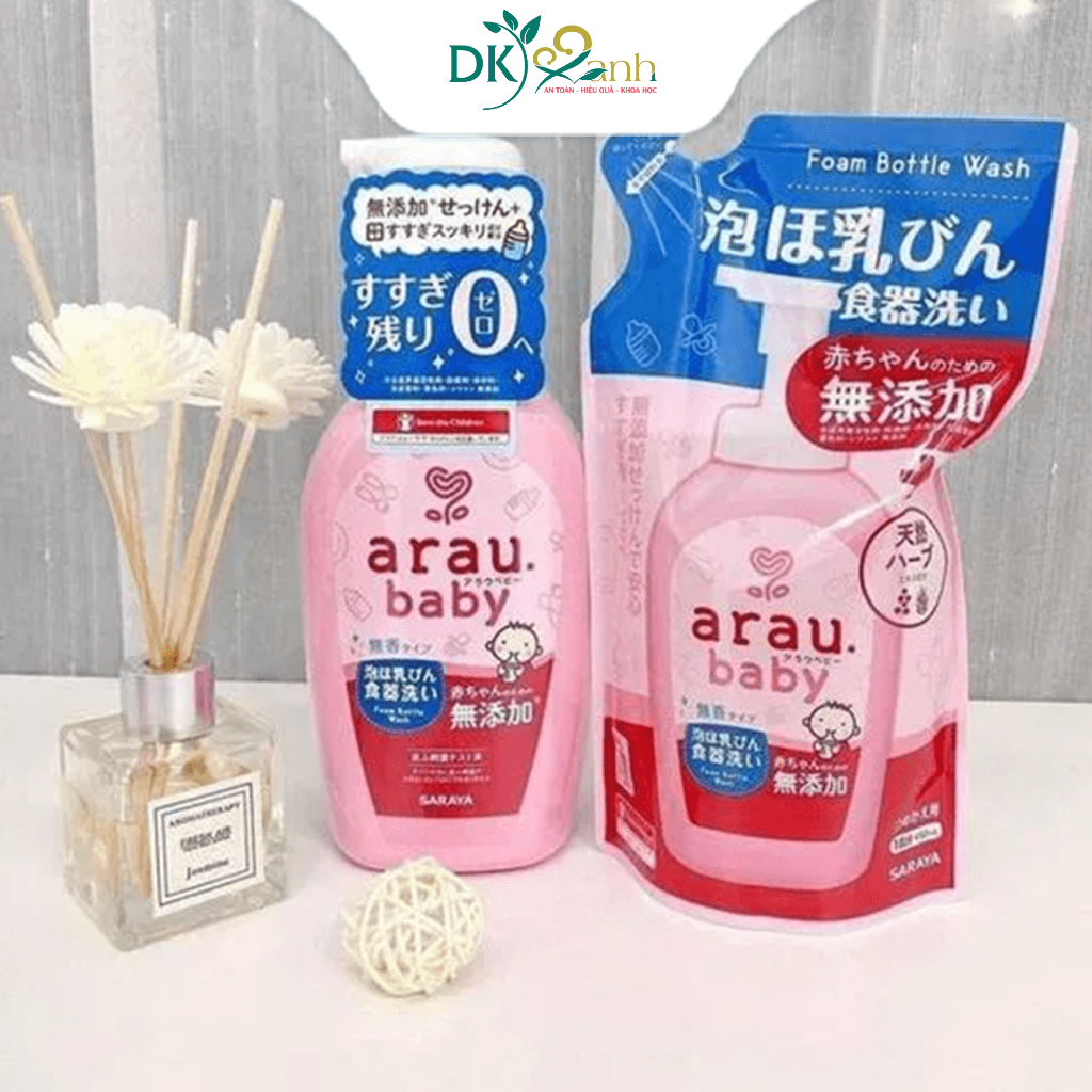Nước Rửa Bình Arau Baby Túi Thay Thế 450ml Hàng Nhật Bản Chính Hãng