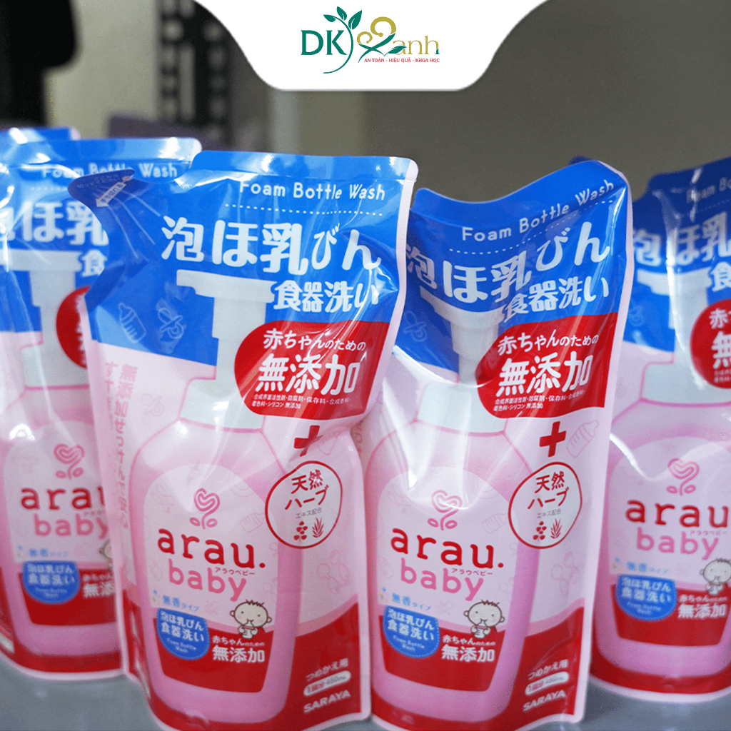 Nước Rửa Bình Arau Baby Túi Thay Thế 450ml Hàng Nhật Bản Chính Hãng