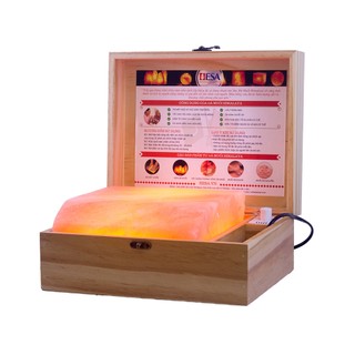 Hộp đá muối massage chân Himalaya đá thẳng dày 5cm -