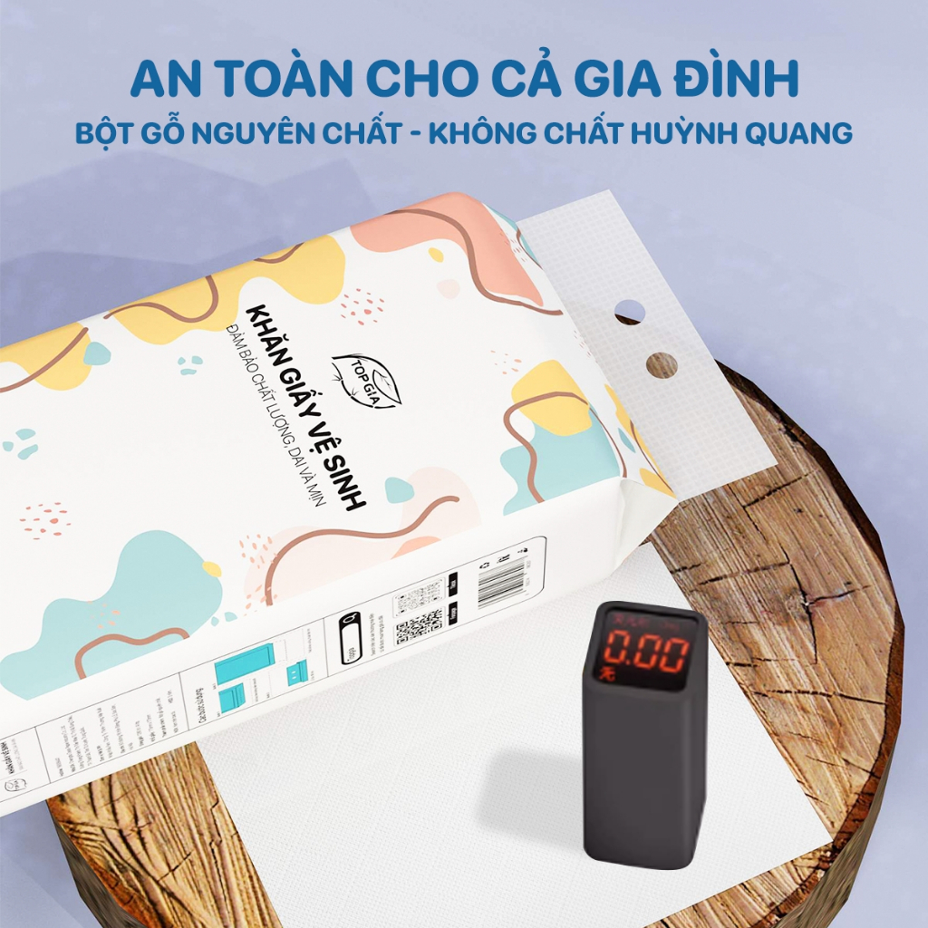 Giấy vệ sinh rút Top Gia 1 bịch 1280 tờ