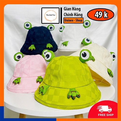Mũ tai bèo cho Bé | Nón Bucket hình Ếch Xanh Dễ Thương cho Trẻ em