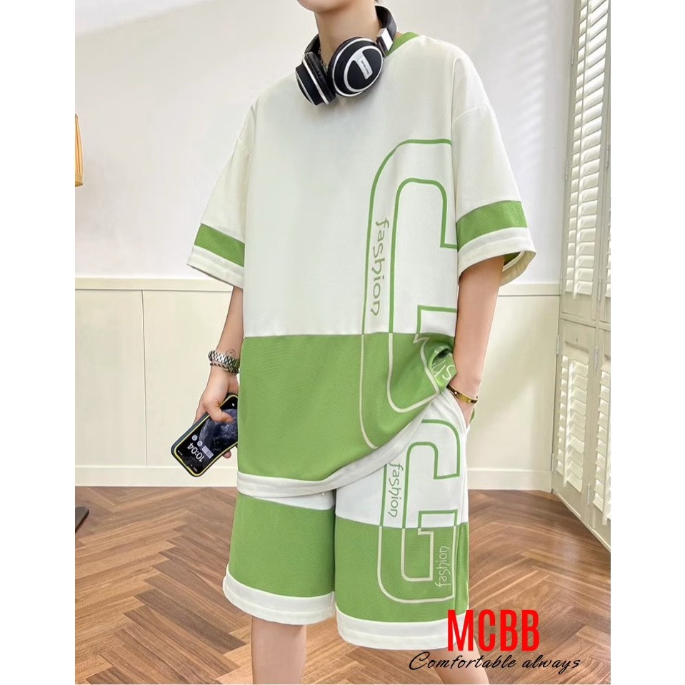 MCBB 9-24 Kg 100% Cotton Bộ Đồ Bé Trai Áo Phông Bé Trai Quần Đùi Short Áo Thun Bộ Cộc Tay Cho Bé Trai Quần Áo Trẻ Em Nam