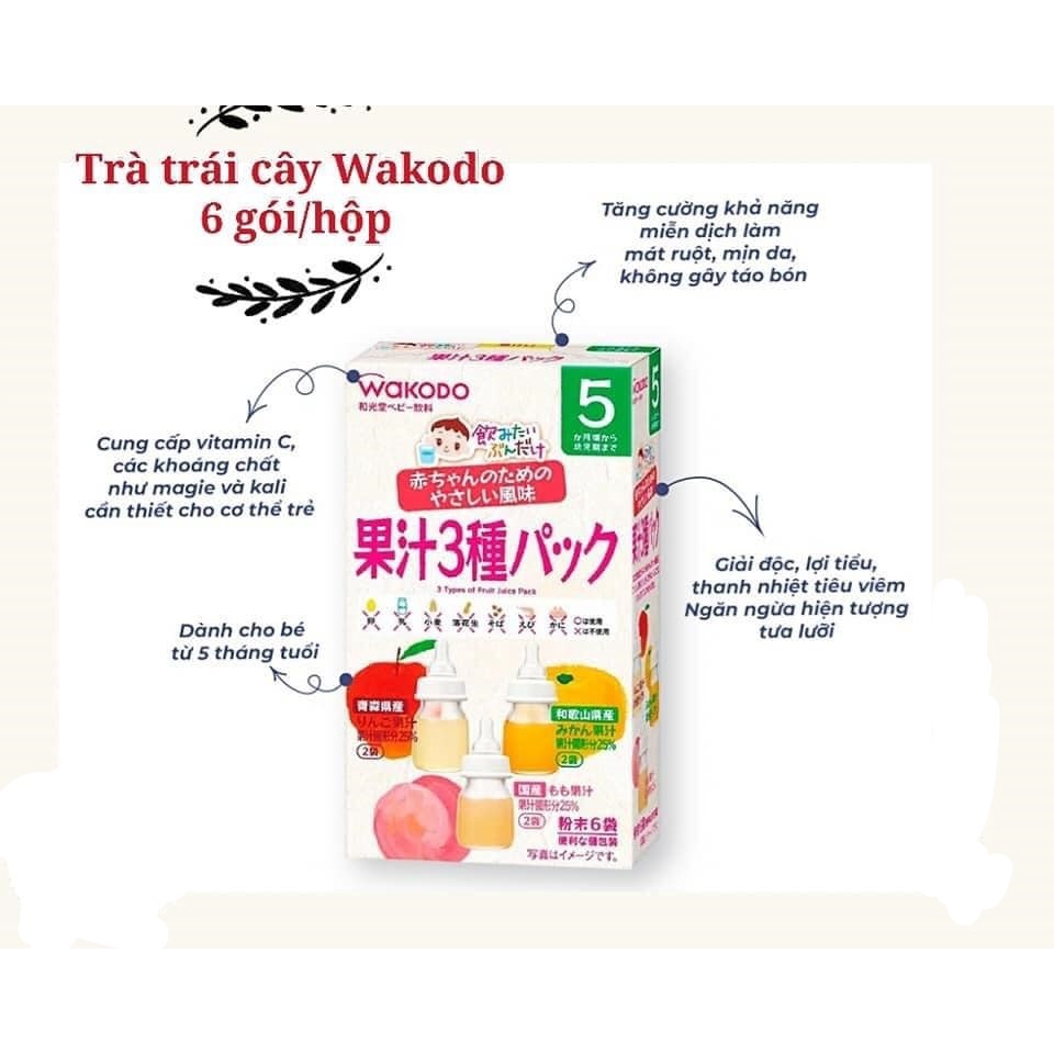 Trà hoa quả Wakodo Nhật Bản cho bé date 7/2024