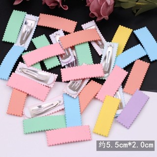 Kẹp tóc chữ nhật màu pastel