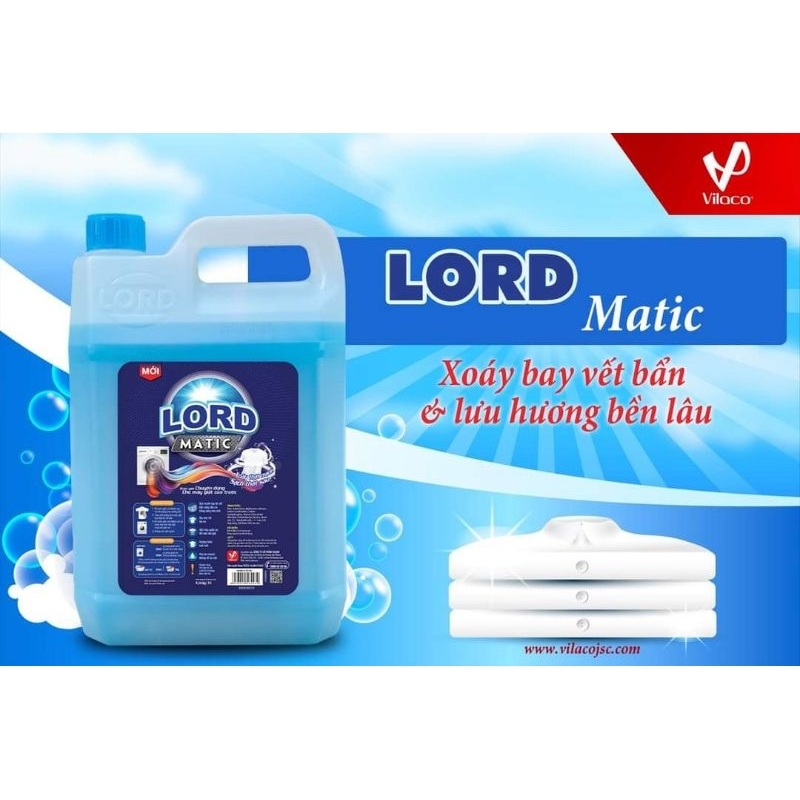 Nước giặt Lord matic xanh (cho máy giặt cửa ngang 9.36kg