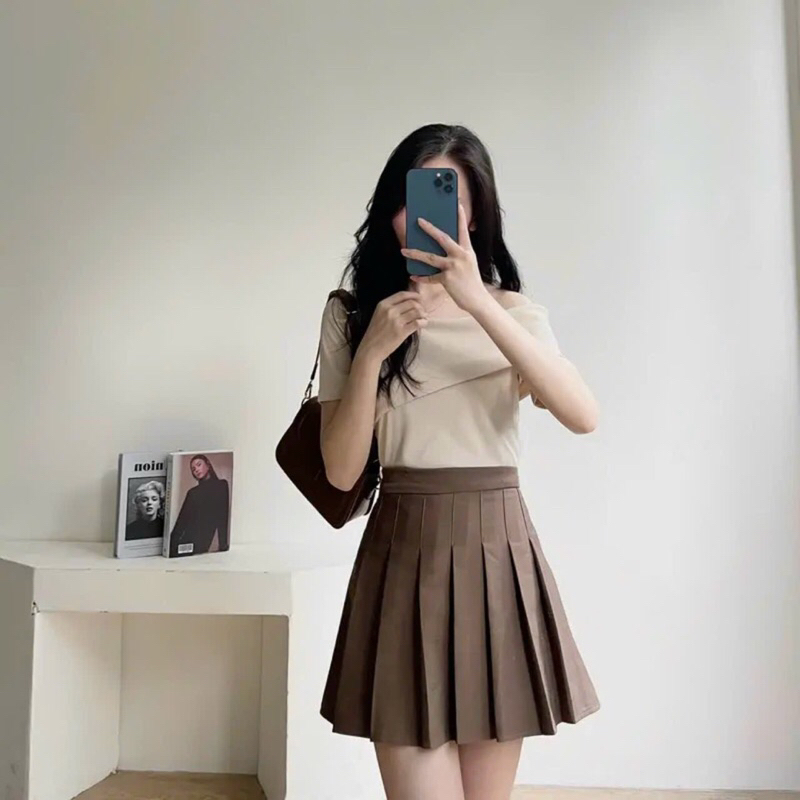 Áo mã jinheera trễ vai bèo form dàiTT 199