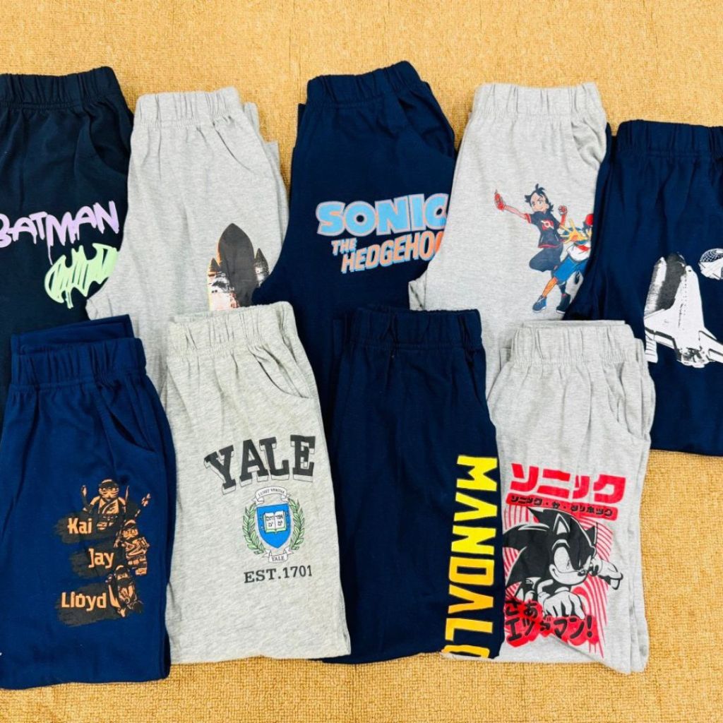 Quần dài cotton bo gấu thu đông bé trai chất thun mềm có túi 2 bên sz đại từ 10-40kg