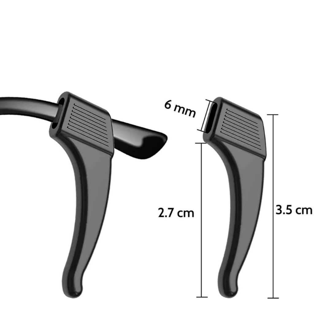 Cài tai silicon mềm dẻo không gây khó chịu cho da " Chống Tuột Kính "