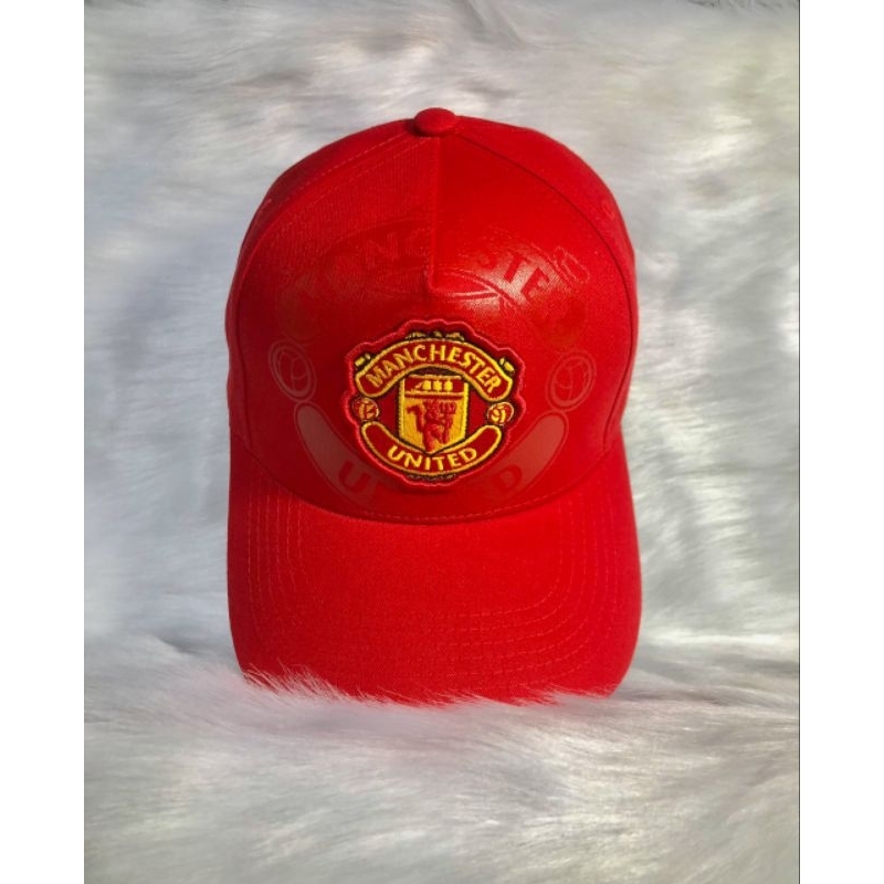 Nón lưỡi trai - nón kết M.U Manchester united 2 màu đen đỏ - logo thêu nổi bật