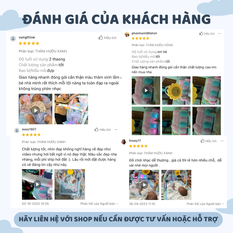 Thảm Nhạc Cho Bé 9BABY Có Bàn Piano - Piano Cho Bé, Xúc Xắc, Đồ Chơi Treo Nôi, Gặm Nướu, Cho Trẻ Sơ Sinh