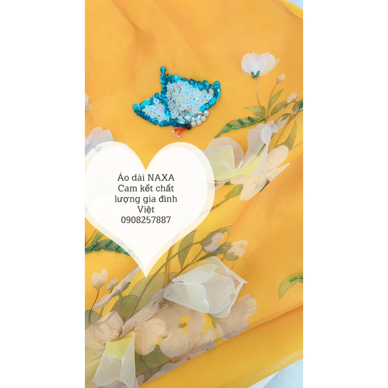 Áo dài Yến Chi Vàng- áo dài NAXA