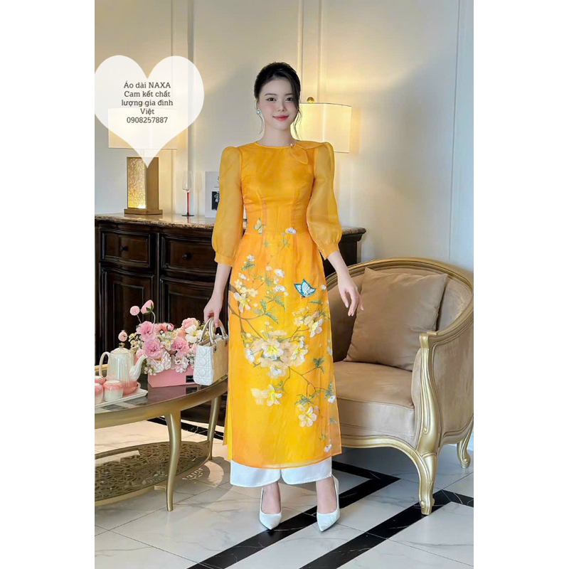 Áo dài Yến Chi Vàng- áo dài NAXA