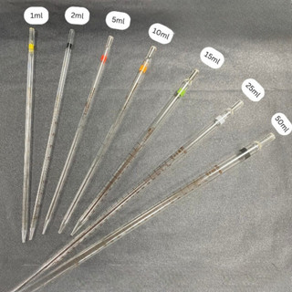 Ống hút thủy tinh pipet thẳng chia vạch, pipet thẳng thủy tinh 1-50ml - LABHN