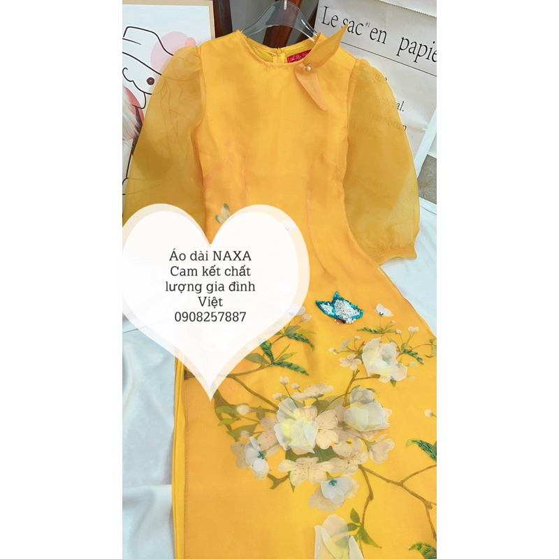 Áo dài Yến Chi Vàng- áo dài NAXA