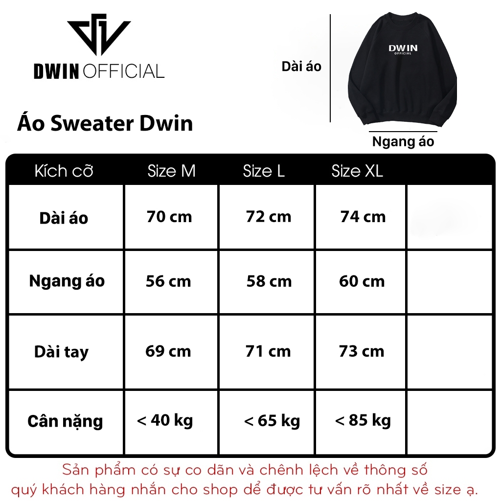 Áo sweater nỉ Champs unisex DWIN basic nam nữ form rộng oversize local brand SP00095