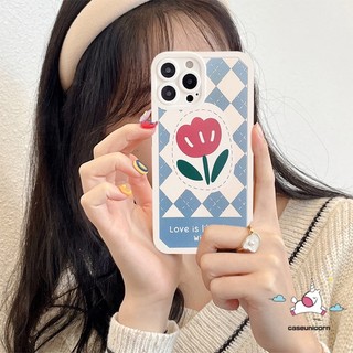 Ốp Oppo A38, A58, A78, A98, A17, A17k silicon dẻo cạnh vuông bảo vệ camera Hoa hồng nền xanh