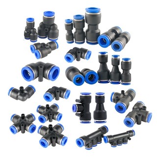 Phụ kiện Nối ống phun sương, khí nén chữ T 8mm, Co ... khớp nối nhanh