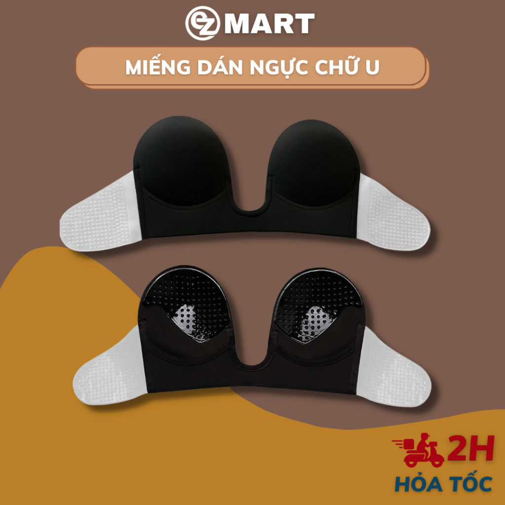 Miếng Dán Nâng Ngực, Áo Dán Ngực Chữ U Hở Lưng Trần Sâu Tạo Khe EZMART