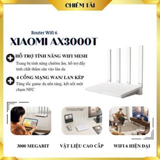 Router Wifi 6 Xiaomi AX3000T - hỗ trợ MESH (nội địa)