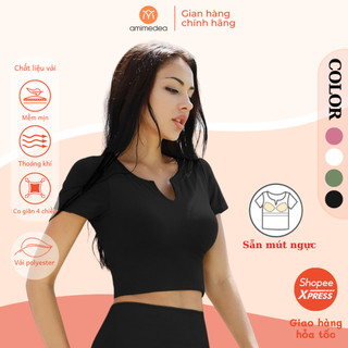 Áo bra thể thao nữ cao cấp AMI Medea, có đệm mút , tập gym, yoga, chạy bộ, pickleball T592