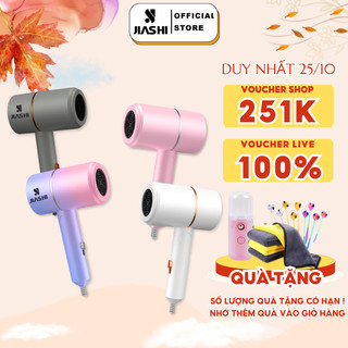 Máy sấy tóc mini hai chiều JIASHI tạo kiểu tóc chuyên nghiệp gấp gọn công suất lớn 1500w bảo hành 12 tháng - MST02