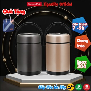 Hộp cơm giữ nhiệt 3 tầng 2 khay Tigerlife zon2L đựng cơm đồ ăn giữ nhiệt 7 - 9H
