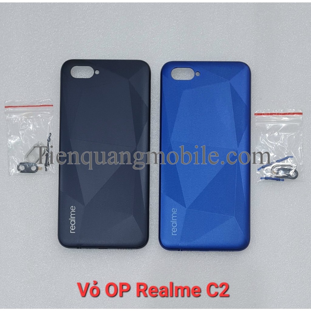 Vỏ Oppo Realme C2 (gồm vỏ, kính cam, nút bấm)