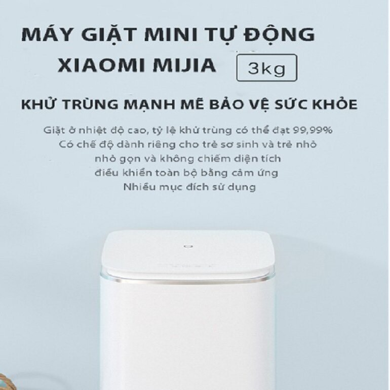 Máy giặt khử trùng thông minh 3kg Xiaomi Pro XQB30MJ101 Giặt nhanh và khử trùng 99,9%