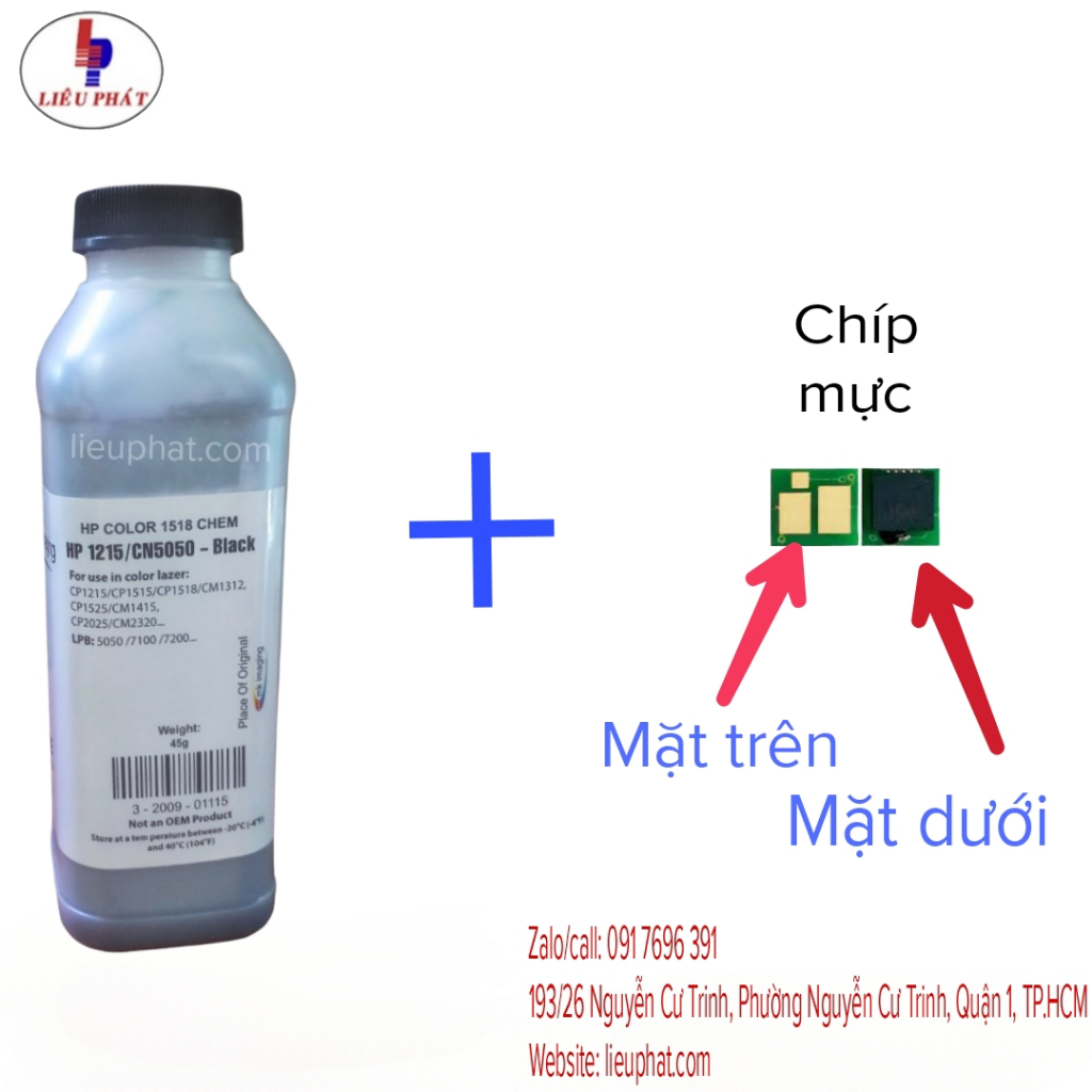 Mực in + chíp dùng nạp  cho máy Canon LBP 7018C, 7010C