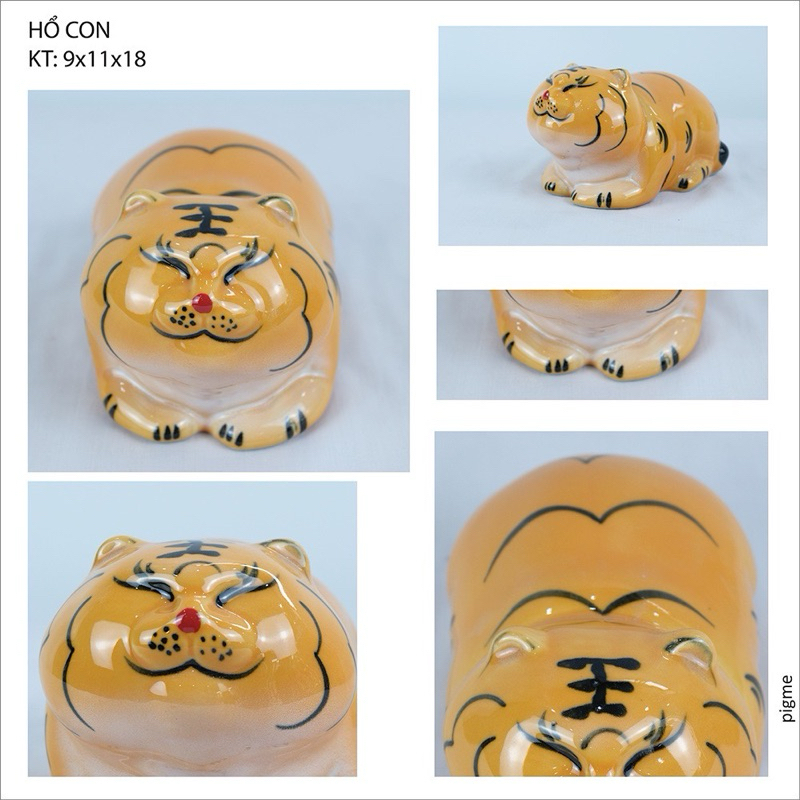 Lợn tiết kiệm / Heo tiết kiệm / Ống tiết kiệm hổ mini giá rẻ đáng yêu Gốm sứ Bát Tràng cao cấp