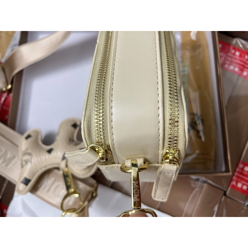 Túi m cm dáng hộp hai khóa cốp hai ngăn khoá m cm có dây đeo chéo tặng kèm chó