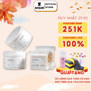 Tăm bông ngoáy tai JIASHI mềm mại 500 que thân gỗ tre thân thiện với môi trường - BNT01