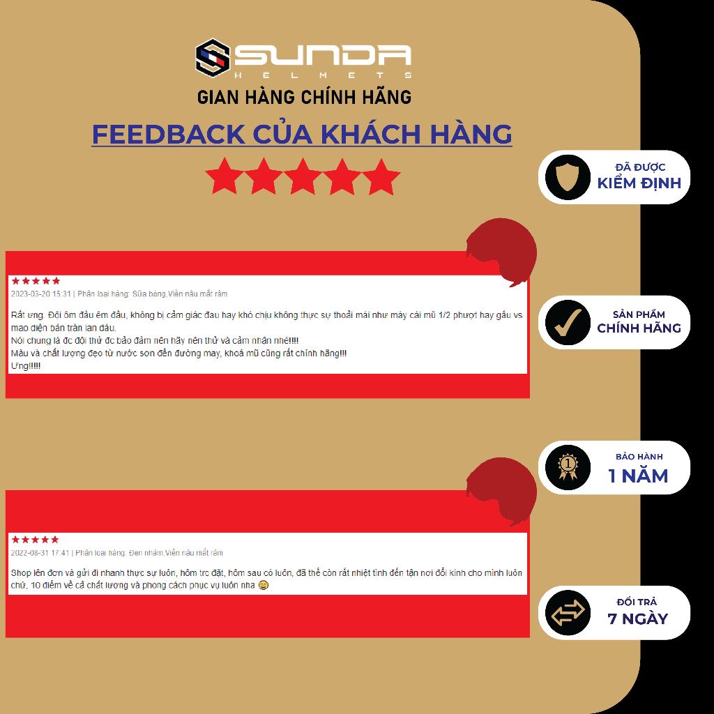 Mũ bảo hiểm nửa đầu SUNDA HALYA kèm kính phi công viền da cao cấp