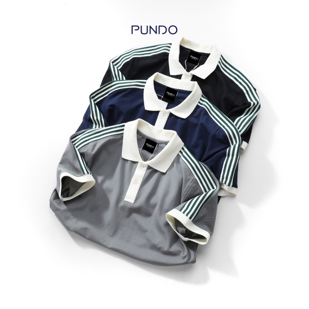 Áo polo nam cao cấp chính hãng vải pique thấm hút bền màu size đến 85kg PUNDO APPD52