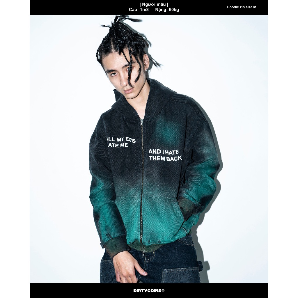 Áo Khoác  Denim Hoodie