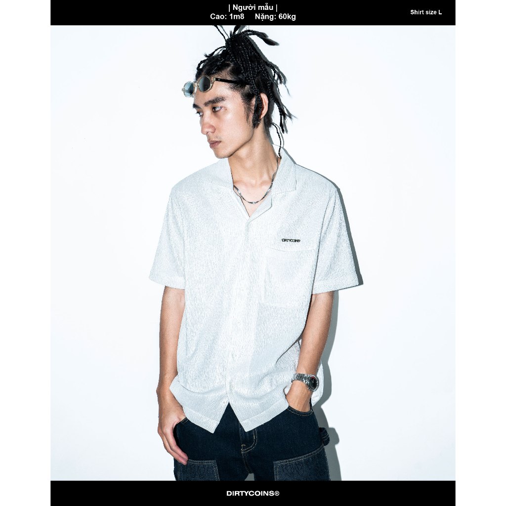 Áo Sơ Mi  Cuban Shirt - White