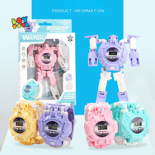 Đồng hồ điện tử Robot biến hình 2 trong 1 cho bé thỏa sức vui chơi