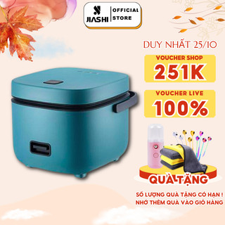 Nồi cơm điện mini đa năng JIASHI 0,8L ( Nấu cơm ngon, nấu cháo, hầm, hấp luộc) cho 1 đến 2 người NCD01