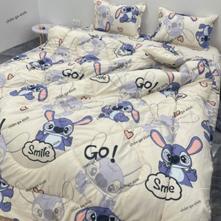 Bộ mền phao 5 món ga gối và chăn phao poly cotton chần bông dày loại 1 mềm êm được chọn mẫu