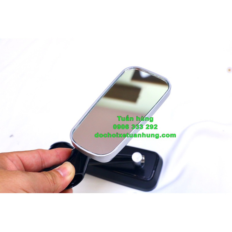 KÍNH CHIẾU HẬU XE MÁY XÀI CHO YAMAHA, HONDA, Gương Vuông