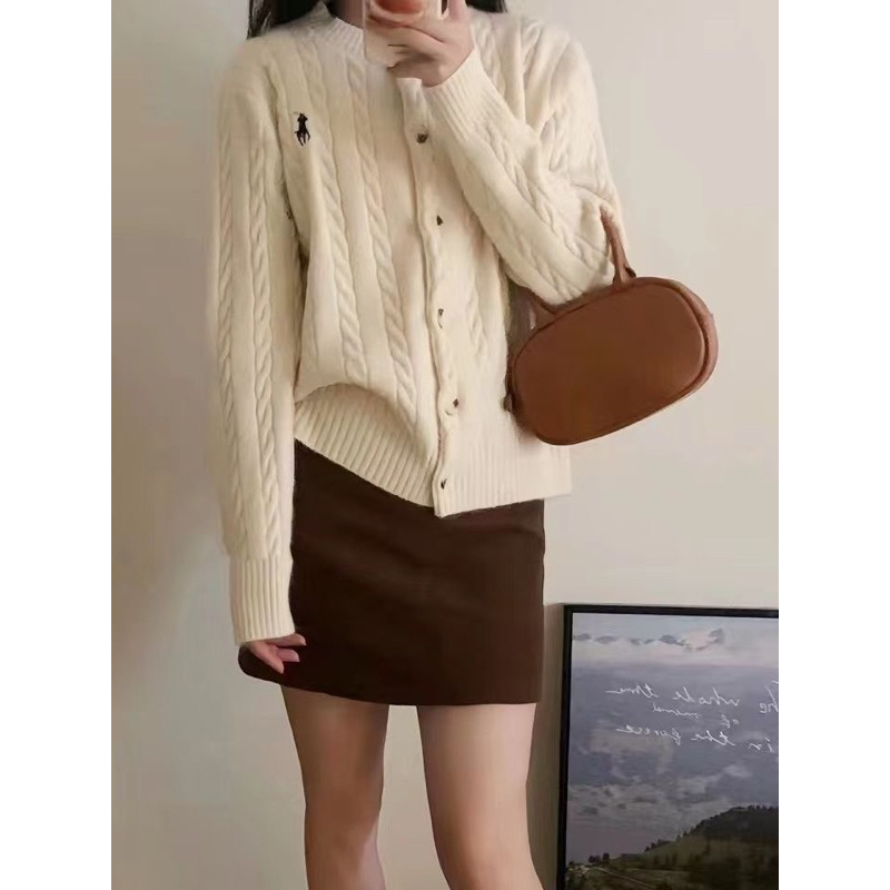 Áo cardigan len THÊU HƯƠU chất dày