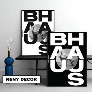 Tranh bauhaus trừu tượng tối giản bắc âu - tranh treo tường decor trang trí studio, phòng khách, phòng ngủ, decor quán