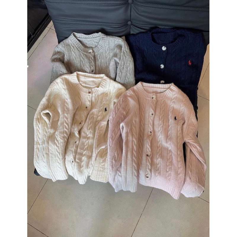 Áo cardigan len THÊU HƯƠU chất dày