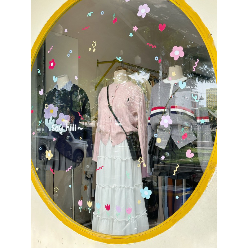 Áo cardigan len THÊU HƯƠU chất dày