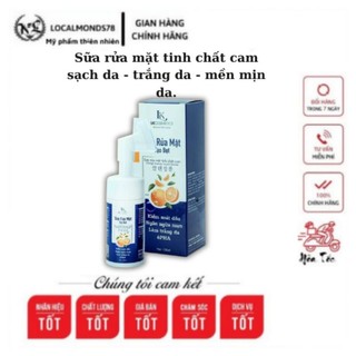 Sữa rửa mặt trắng da tinh chất cam - kiềm dầu ngăn ngừa mụn