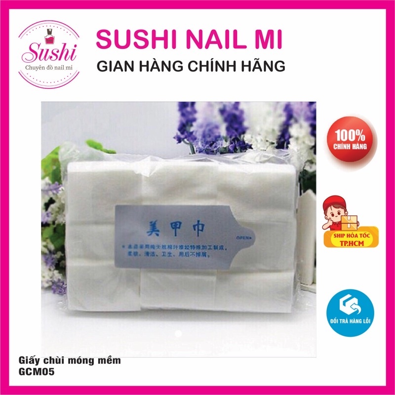 Giấy chùi móng, chùi gel chuyên dụng cho nail - Sushi nail mi